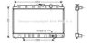 AVA QUALITY COOLING MT2126 Radiator, engine cooling